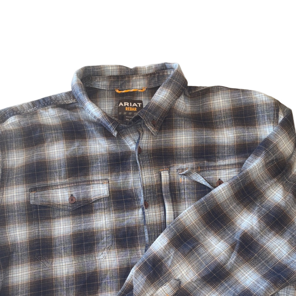 Ariat Rebar Men’s Flannel Button-Up Shirt XXL
